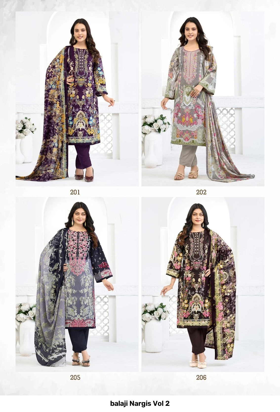 balaji Nargis Vol 2 — Pure Cotton With Digital Style Print, Stitched Suits, Balaji Cotton wholesale from Surat — view 10