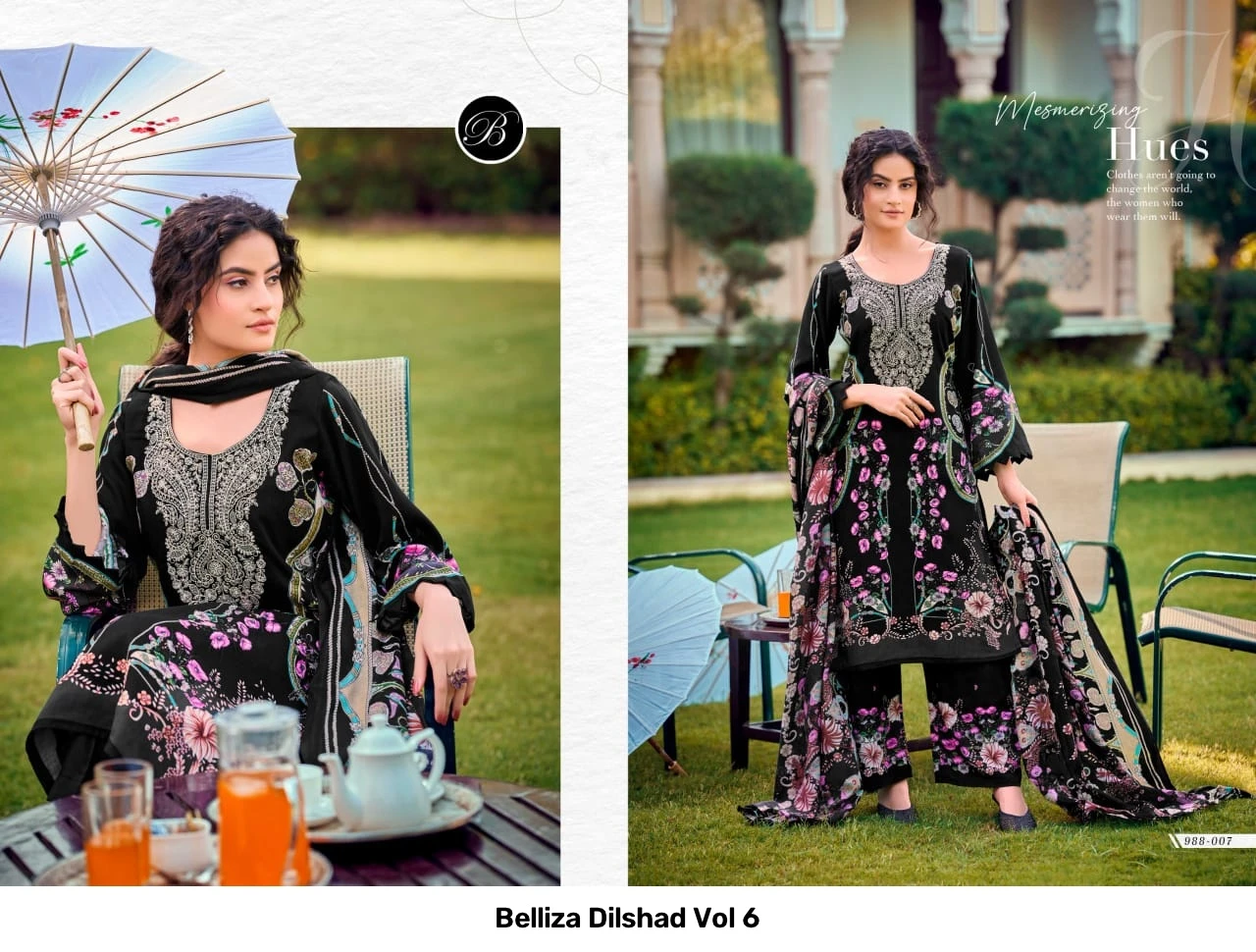 Belliza Dilshad Vol 6 — Semi Stitched Suits, Belliza Designer Studio wholesale from Surat - Gallery Image 4