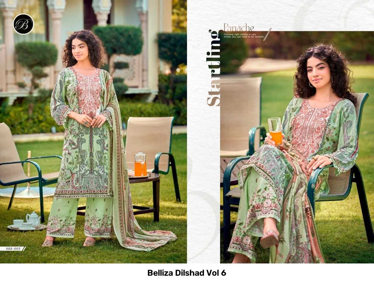 Belliza Dilshad Vol 6 — Semi Stitched Suits, Belliza Designer Studio wholesale from Surat - Gallery Image 7