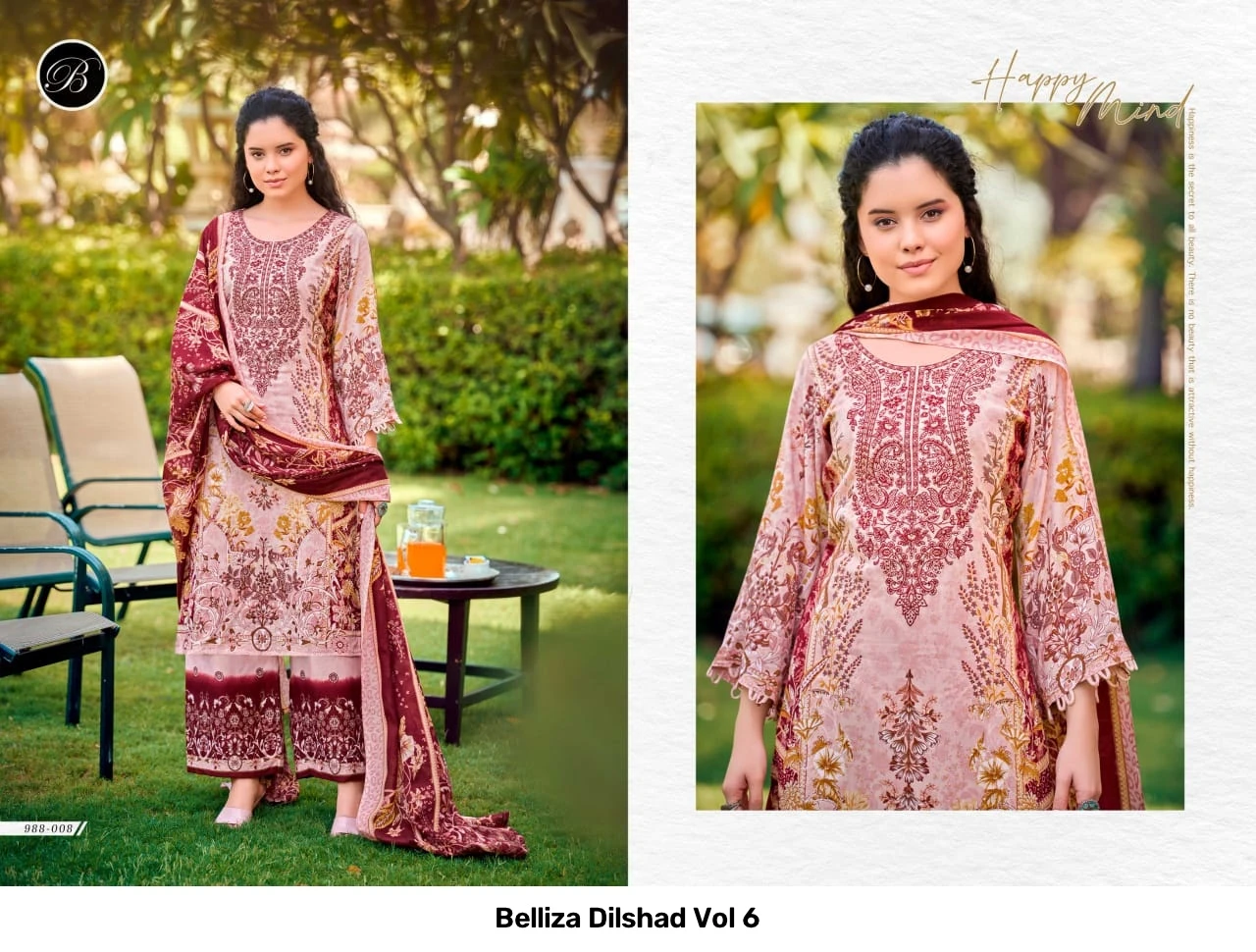 Belliza Dilshad Vol 6 — Semi Stitched Suits, Belliza Designer Studio wholesale from Surat - Gallery Image 9