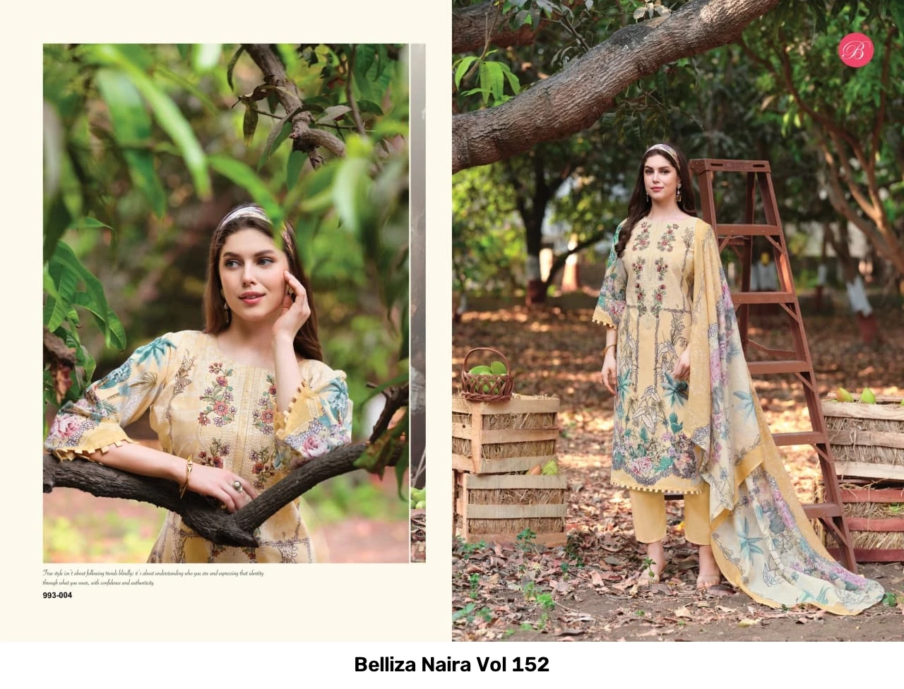Belliza Naira Vol 152 — Semi Stitched Suits, Belliza Designer Studio wholesale from Surat - Gallery Image 5