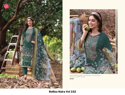 Belliza Naira Vol 152 — Semi Stitched Suits, Belliza Designer Studio wholesale from Surat — view 9