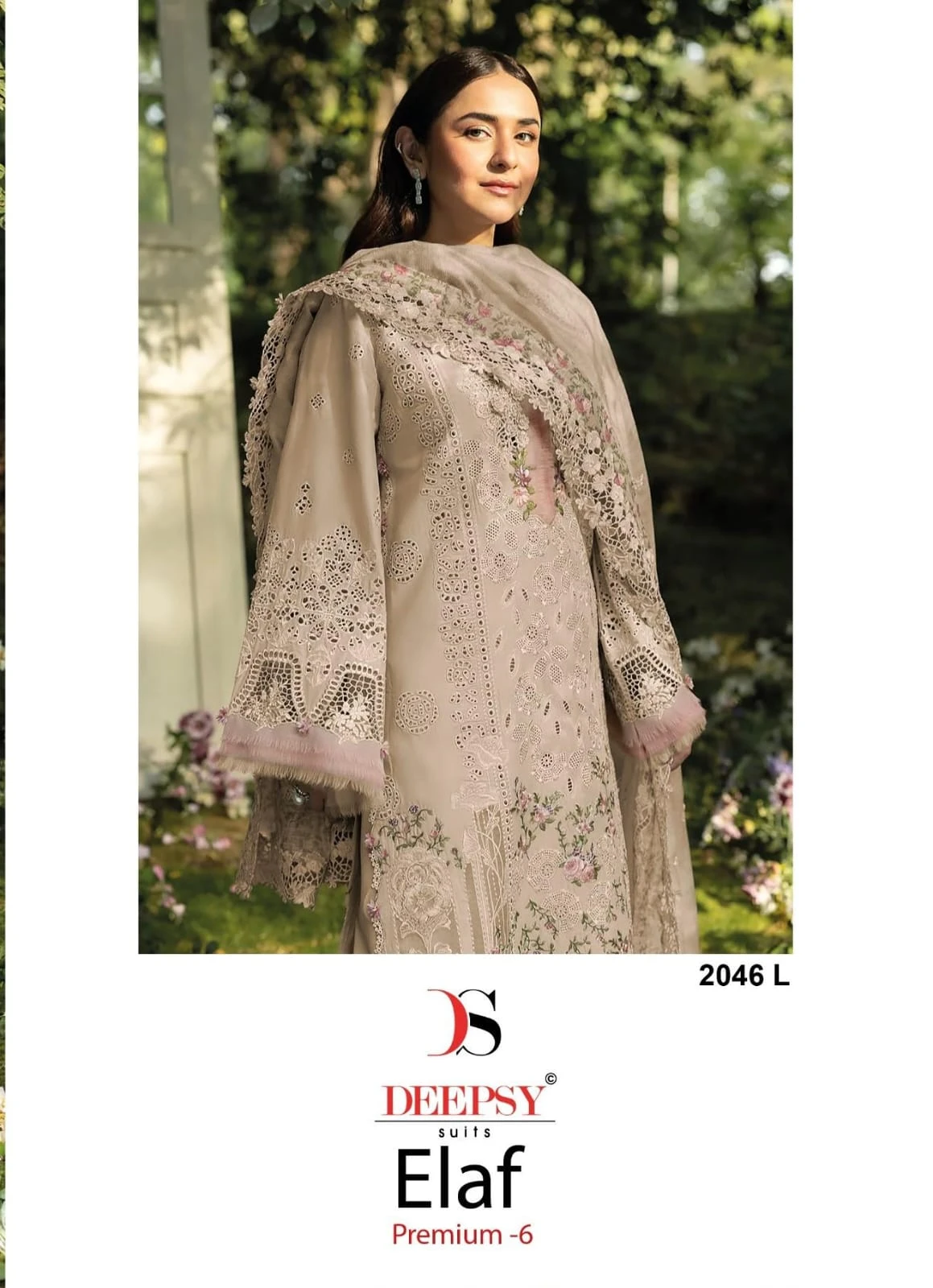 Deepsy Elaf Premium Luxury Lawn Design NO 2046 IJKL 1