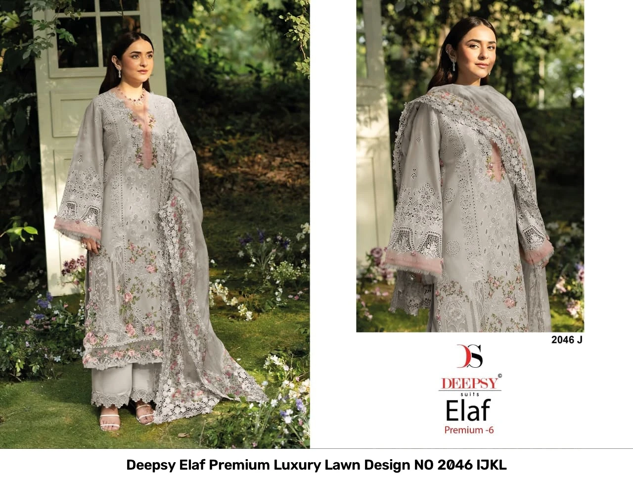 Deepsy Elaf Premium Luxury Lawn Design NO 2046 IJKL 4