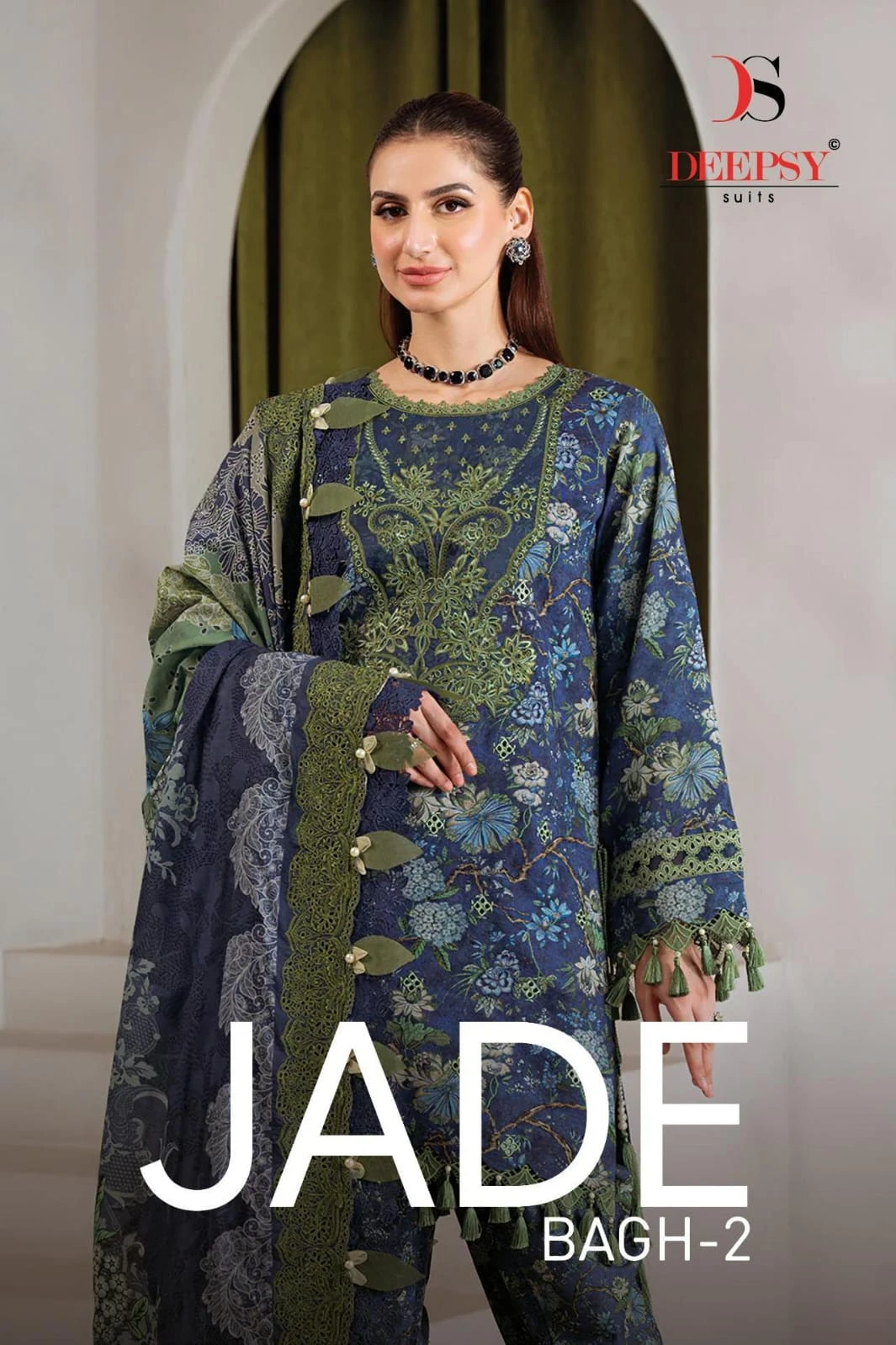 Deepsy Jade Baagh - Cotton Dupatta
