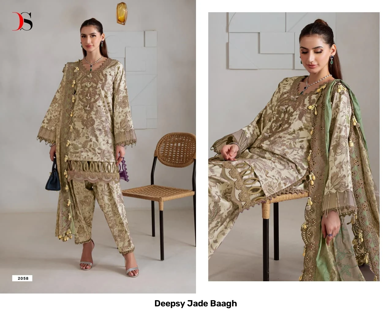 Deepsy Jade Baagh - Chiffon Dupatta 2