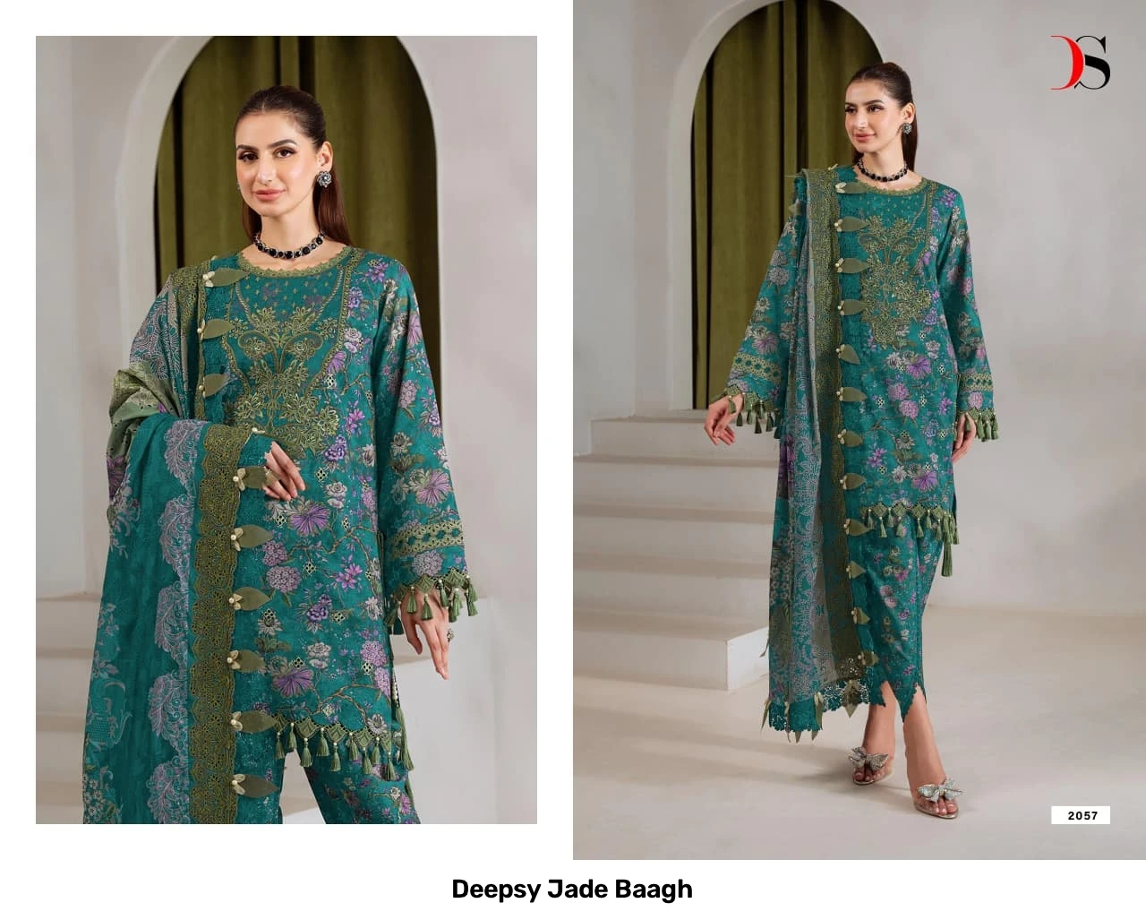 Deepsy Jade Baagh - Chiffon Dupatta 3