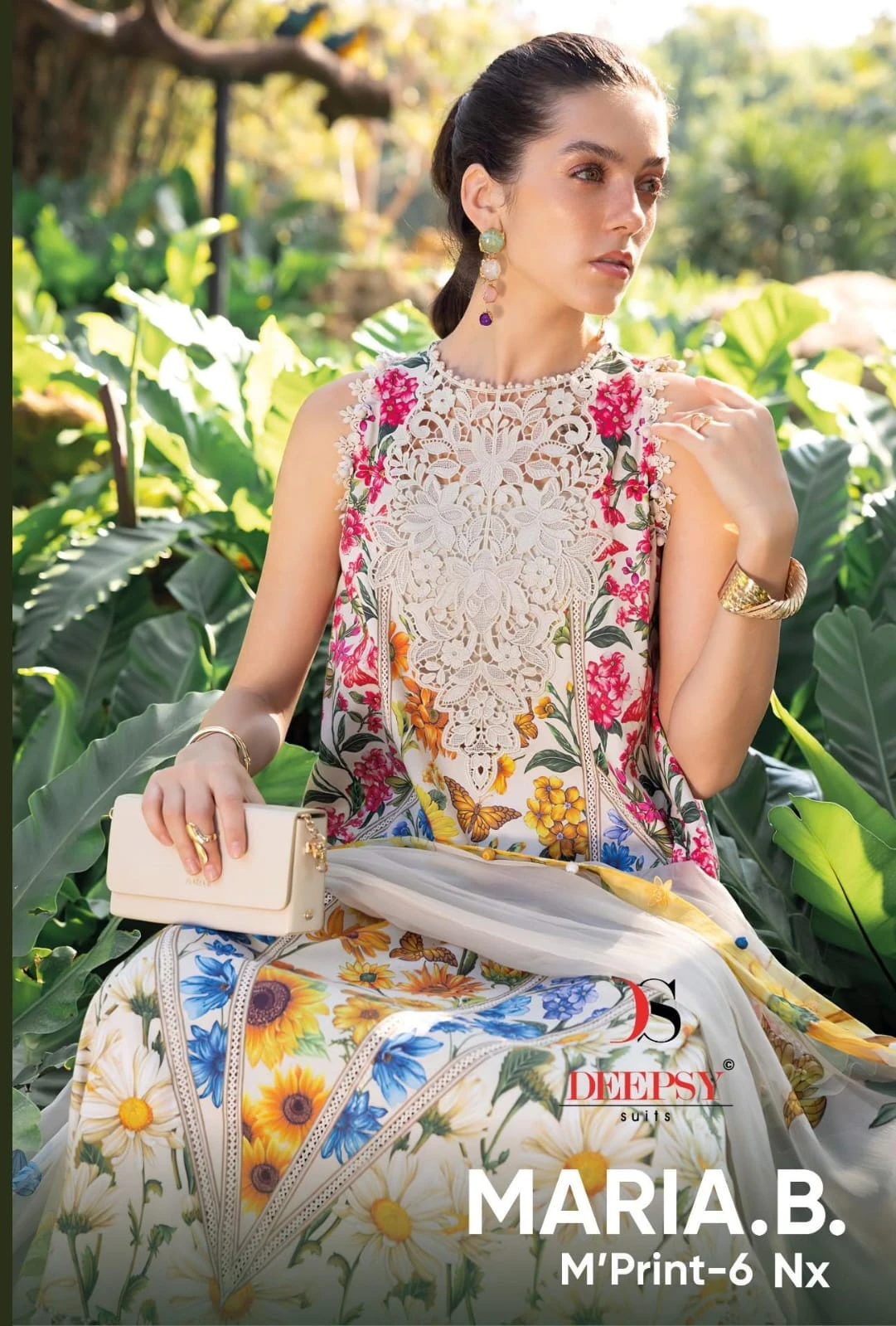 Deepsy Maria B Mprint 6 Nx - Cotton Dupatta 1