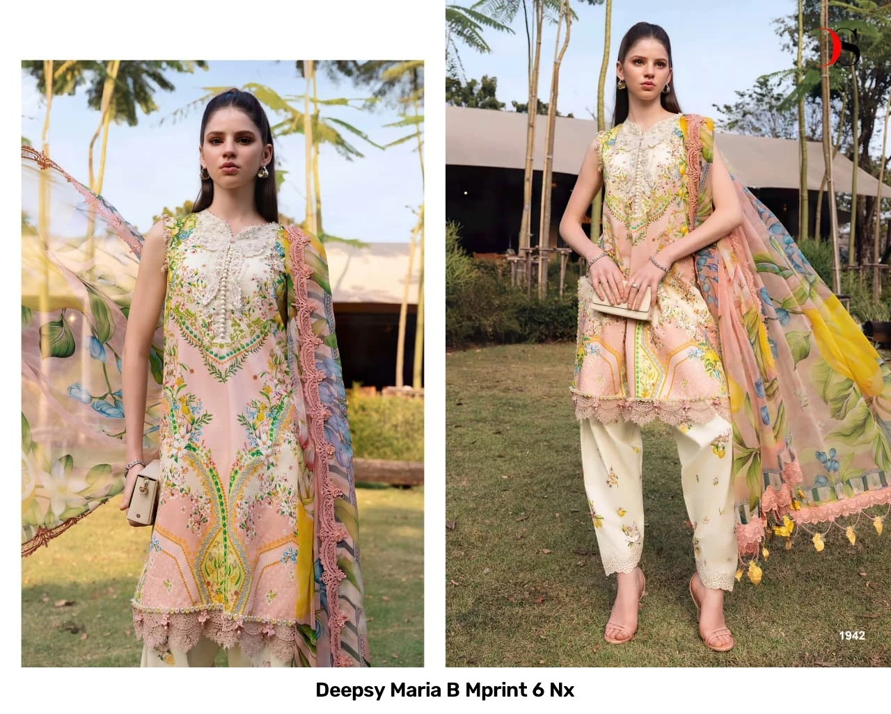 Deepsy Maria B Mprint 6 Nx - Cotton Dupatta 4