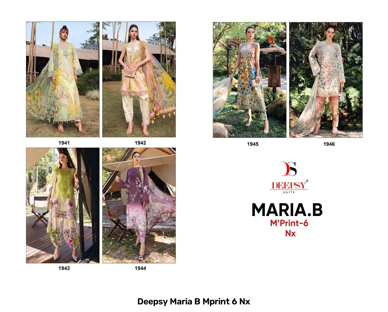 Deepsy Maria B Mprint 6 Nx - Cotton Dupatta 8