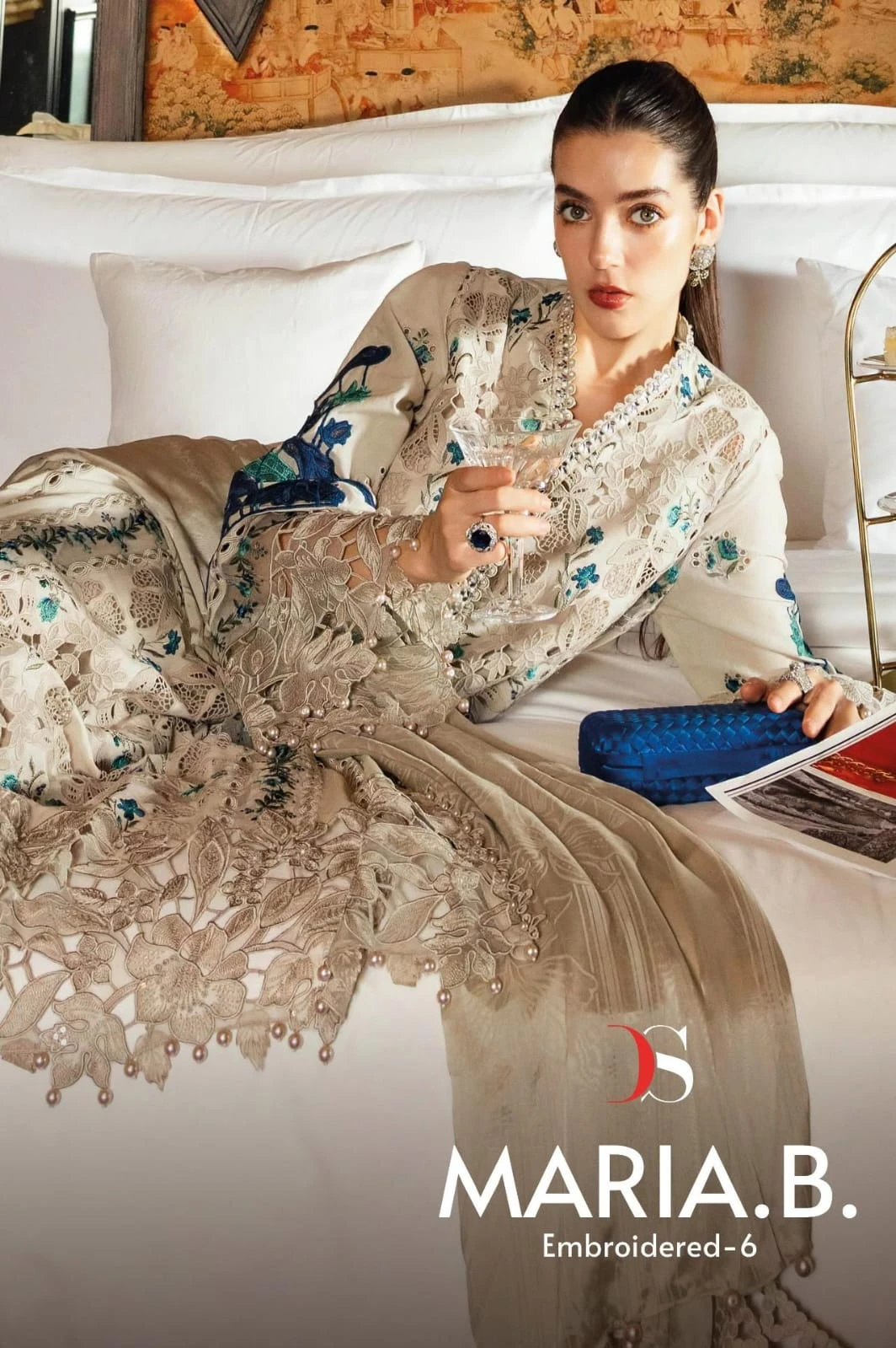Deepsy Maria B Premium Embroidered 6 - Chiffon Dupatta
