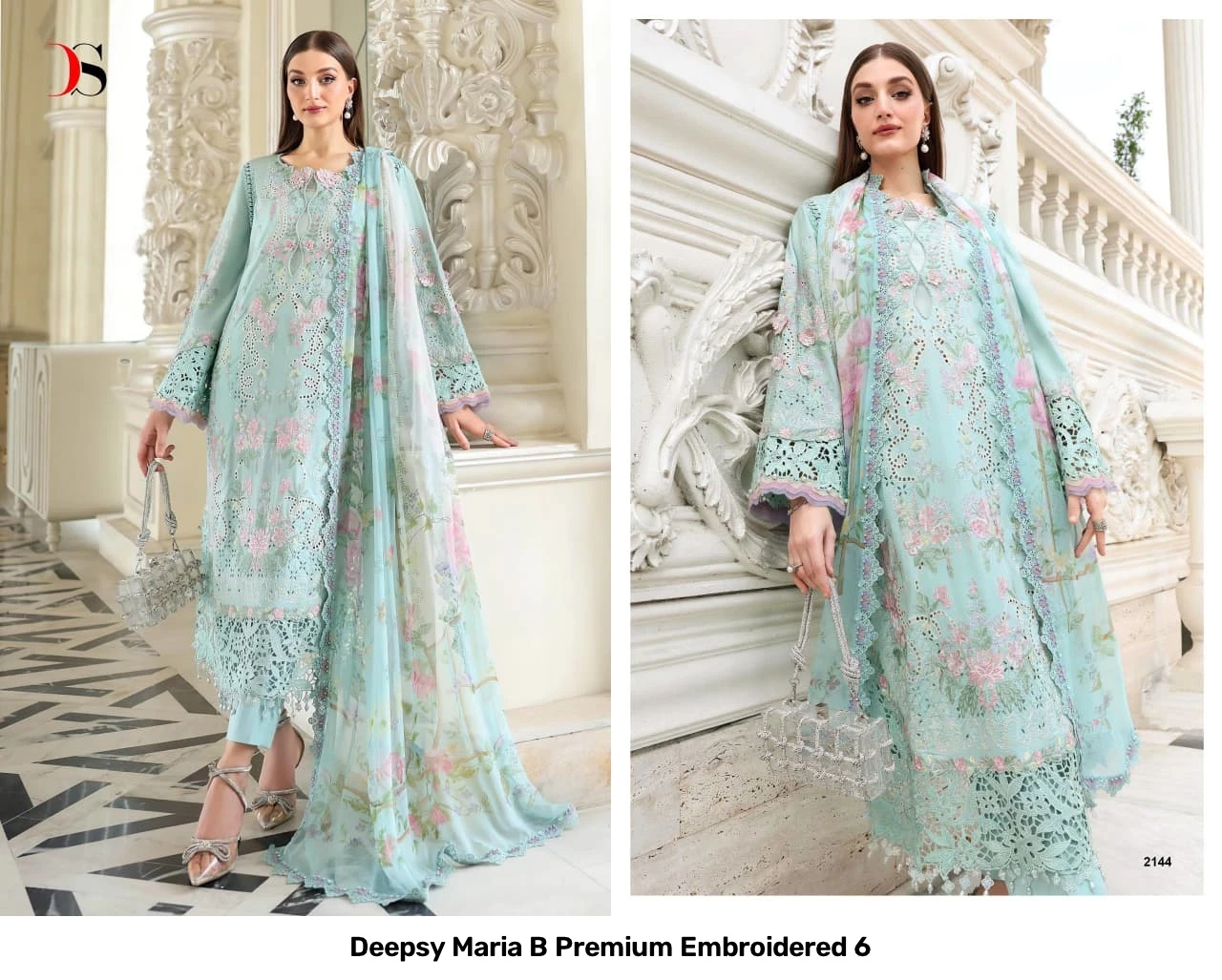 Deepsy Maria B Premium Embroidered 6 - Cotton Dupatta 2
