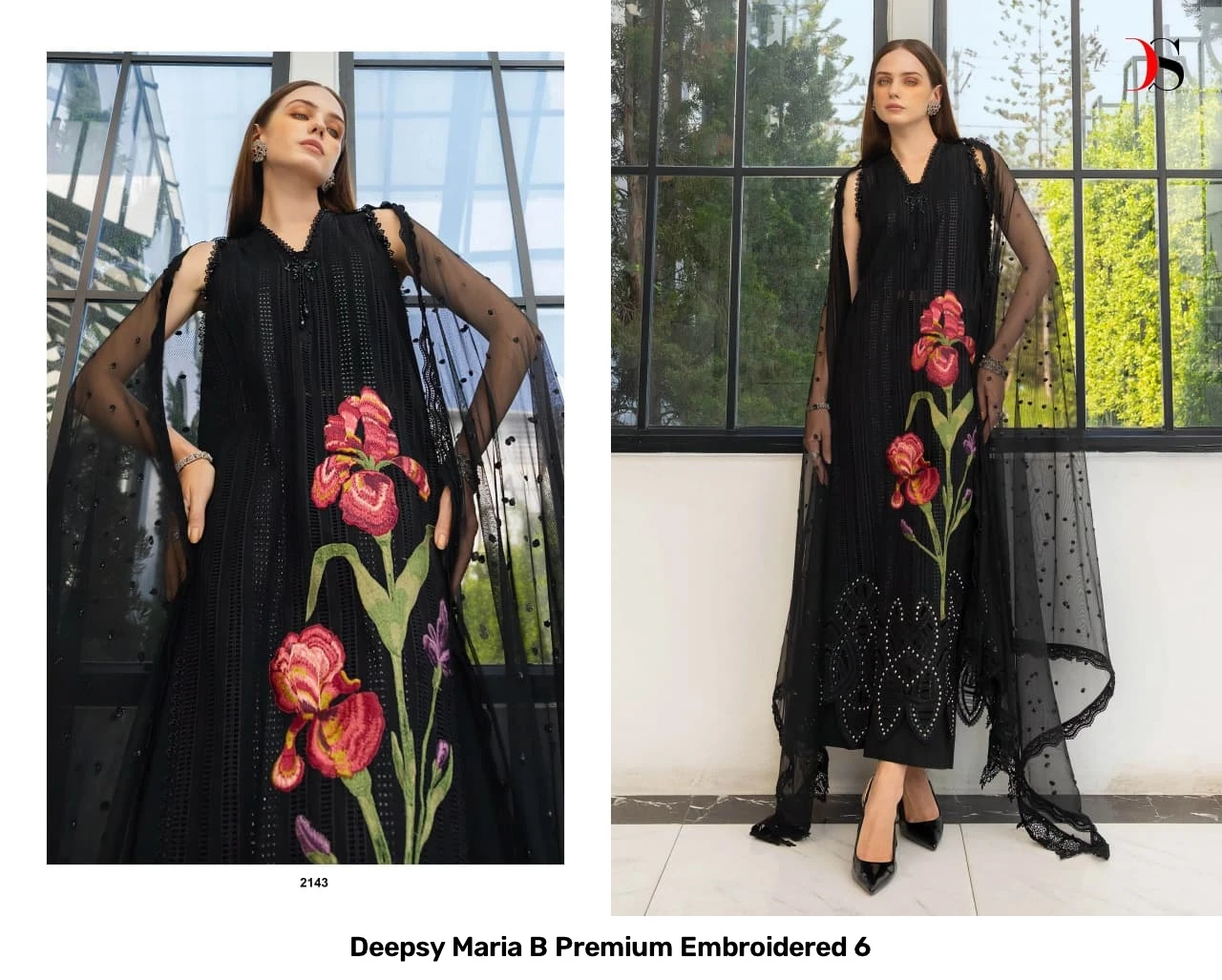 Deepsy Maria B Premium Embroidered 6 - Cotton Dupatta 3