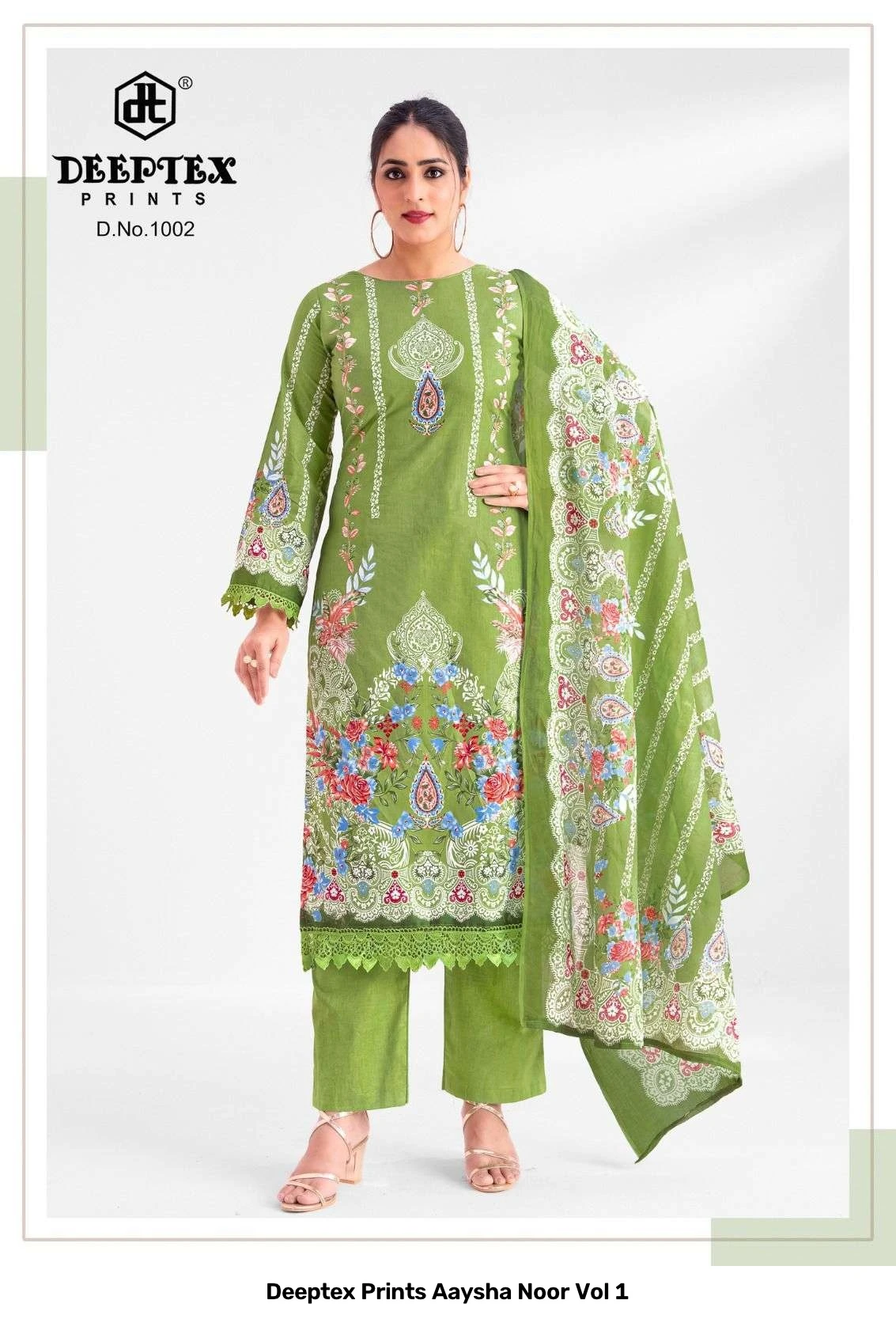 Deeptex Prints Aaysha Noor Vol 1 — Unstitched Dress Materials, Deeptex Prints wholesale from Surat — view 3