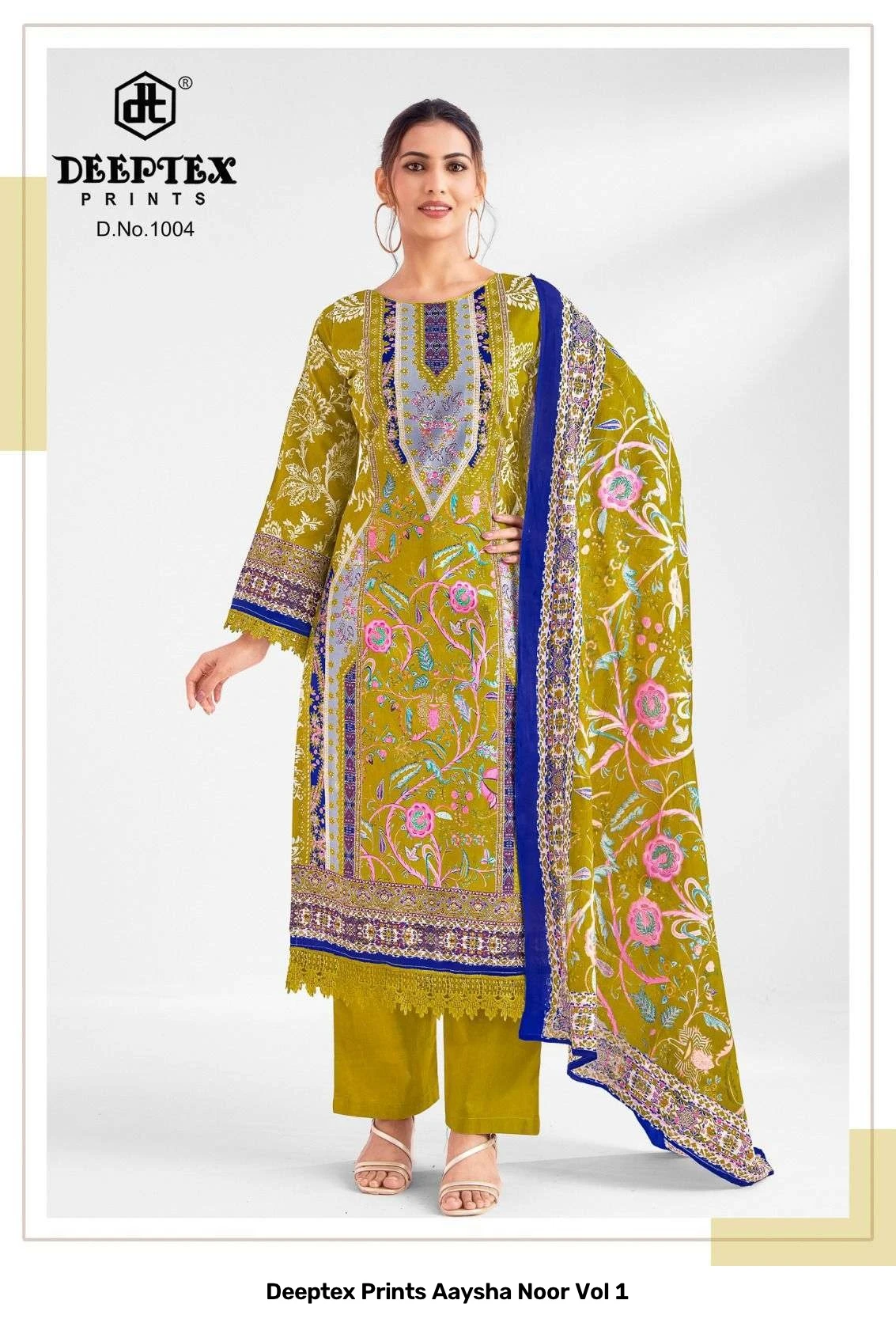 Deeptex Prints Aaysha Noor Vol 1 — Unstitched Dress Materials, Deeptex Prints wholesale from Surat — view 7