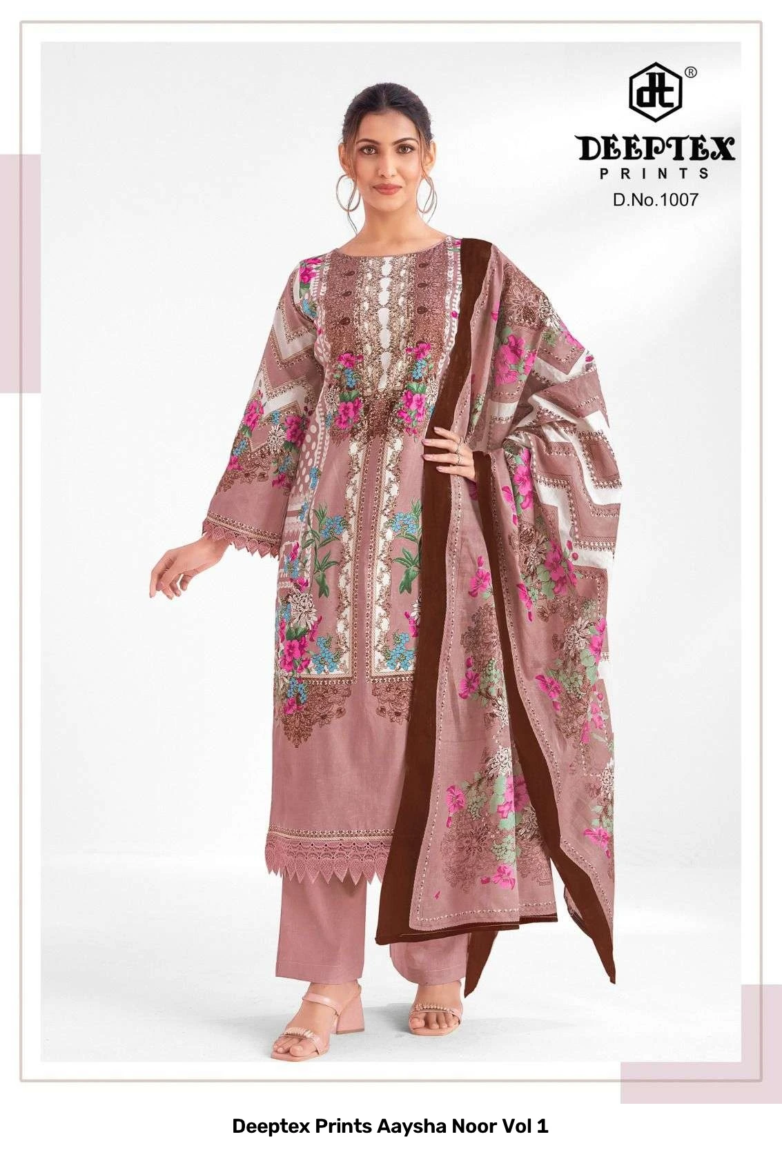 Deeptex Prints Aaysha Noor Vol 1 — Unstitched Dress Materials, Deeptex Prints wholesale from Surat — view 9
