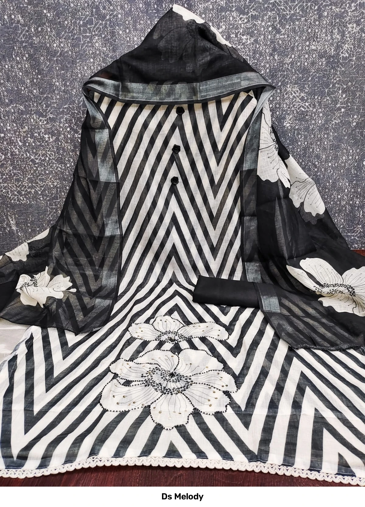 Ds Melody — Non Catalog Dress Materials, Designer Suits wholesale from Surat - Gallery Image 3