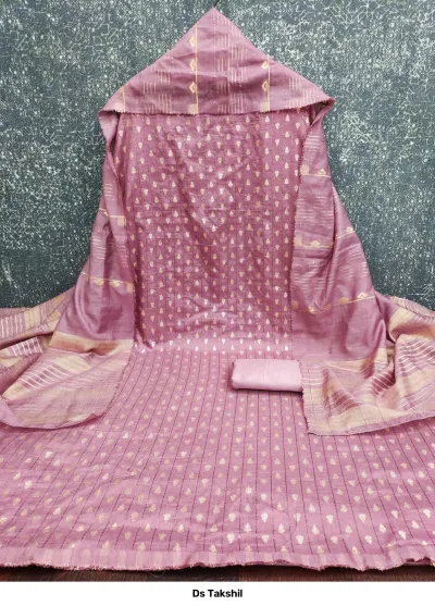 Ds Takshil — Chanderi Zakard Crosset Squance Work, Non Catalog Dress Materials, Designer Suits wholesale from Surat — view 6
