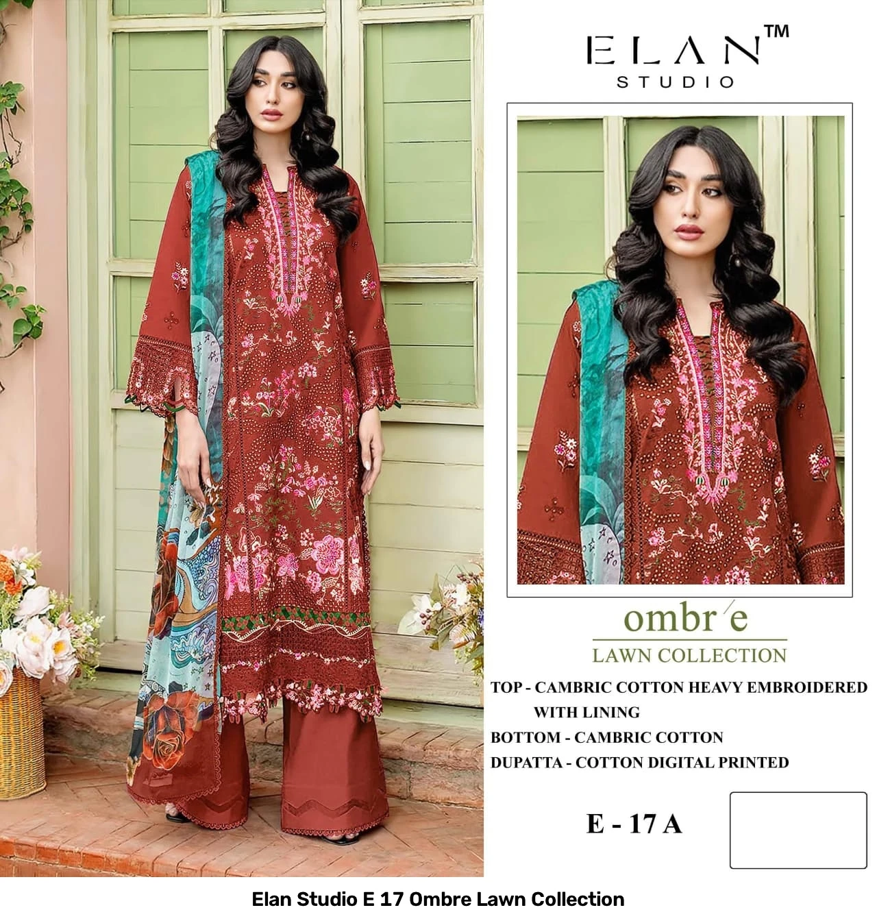Elan Studio E 17 Ombre Lawn Collection 5