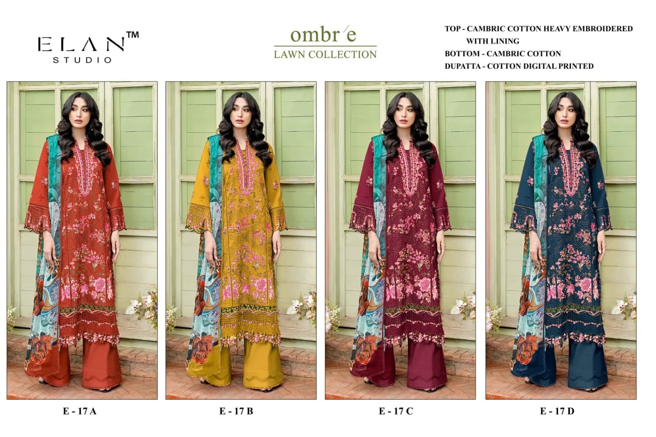 Elan Studio E 17 Ombre Lawn Collection 6
