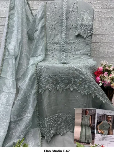 Elan Studio E 47 — Pakistani Suits, Elan Studio wholesale from Surat — view 3