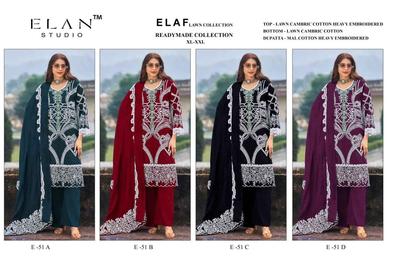 Elan Studio Elaf Lawn Collection E 51 5