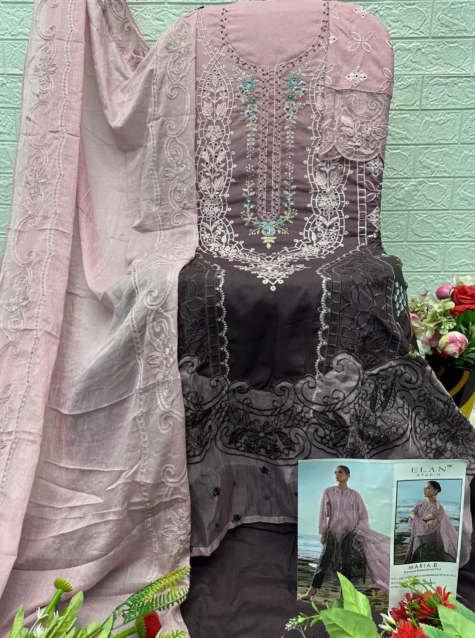 Elan Studio Maria B Premium Embroidered 25 2 E 25 - Pakistani Suit Design