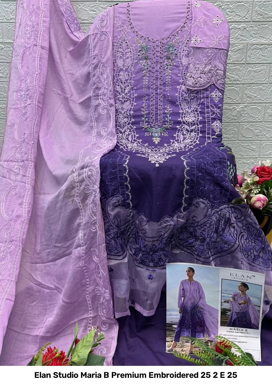 Elan Studio Maria B Premium Embroidered 25 2 E 25 2