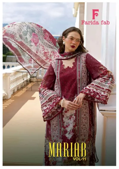 Farida Fab Mariab Vol 11 — Karachi Pattern Dress, Farida wholesale from Surat — view 1
