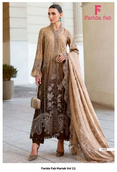 Farida Fab Mariab Vol 11 — Karachi Pattern Dress, Farida wholesale from Surat — view 5