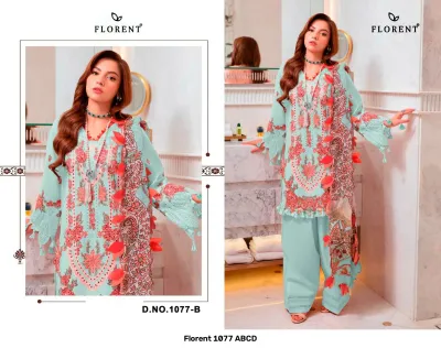 Florent 1077 ABCD — Pakistani Suits, Florent wholesale from Surat — view 7
