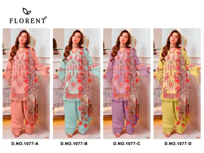 Florent 1077 ABCD — Pakistani Suits, Florent wholesale from Surat — view 9