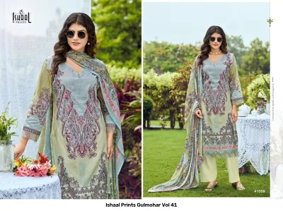 Ishaal Prints Gulmohar Vol 41 — Pakistani Suits, Ishaal Prints wholesale from Surat — view 4
