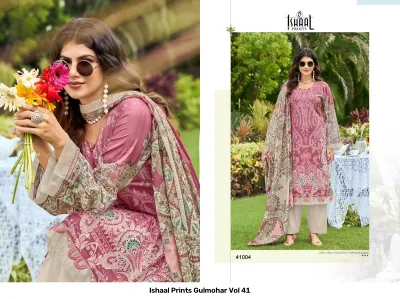 Ishaal Prints Gulmohar Vol 41 — Pakistani Suits, Ishaal Prints wholesale from Surat — view 5