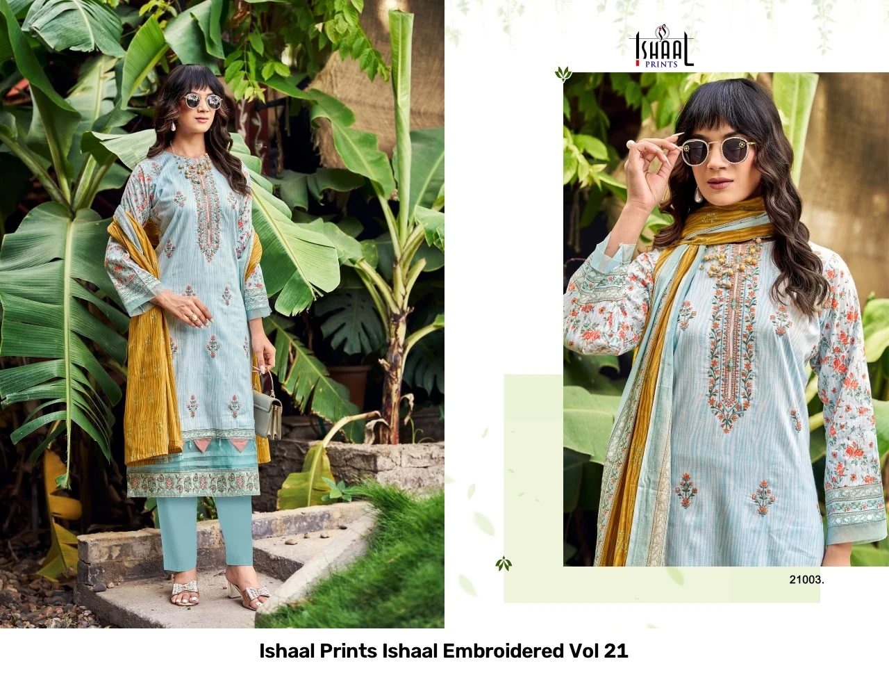 Ishaal Prints Ishaal Embroidered Vol 21 8