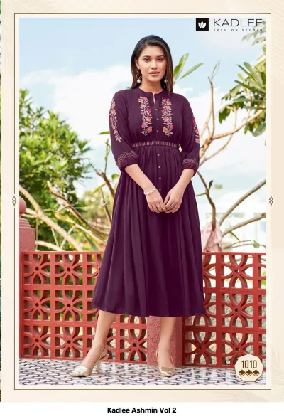 Kadlee Ashmin Vol 2 — Kurtis Catalog, Kadlee wholesale from Surat — view 3