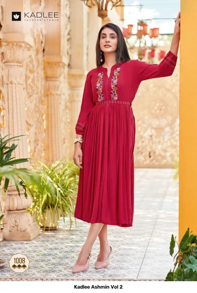 Kadlee Ashmin Vol 2 — Kurtis Catalog, Kadlee wholesale from Surat — view 7