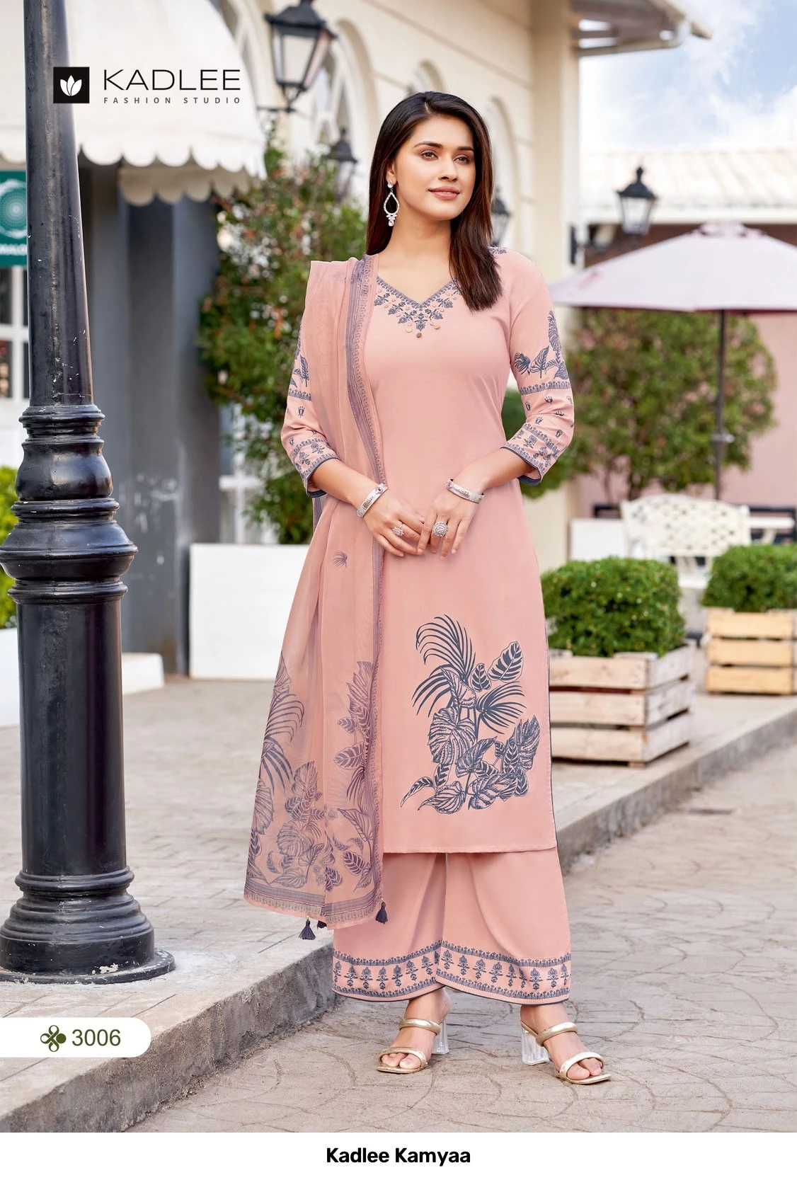 Kadlee Kamyaa — Rayon Print, Stitched Suits, Kadlee wholesale from Surat - Gallery Image 2