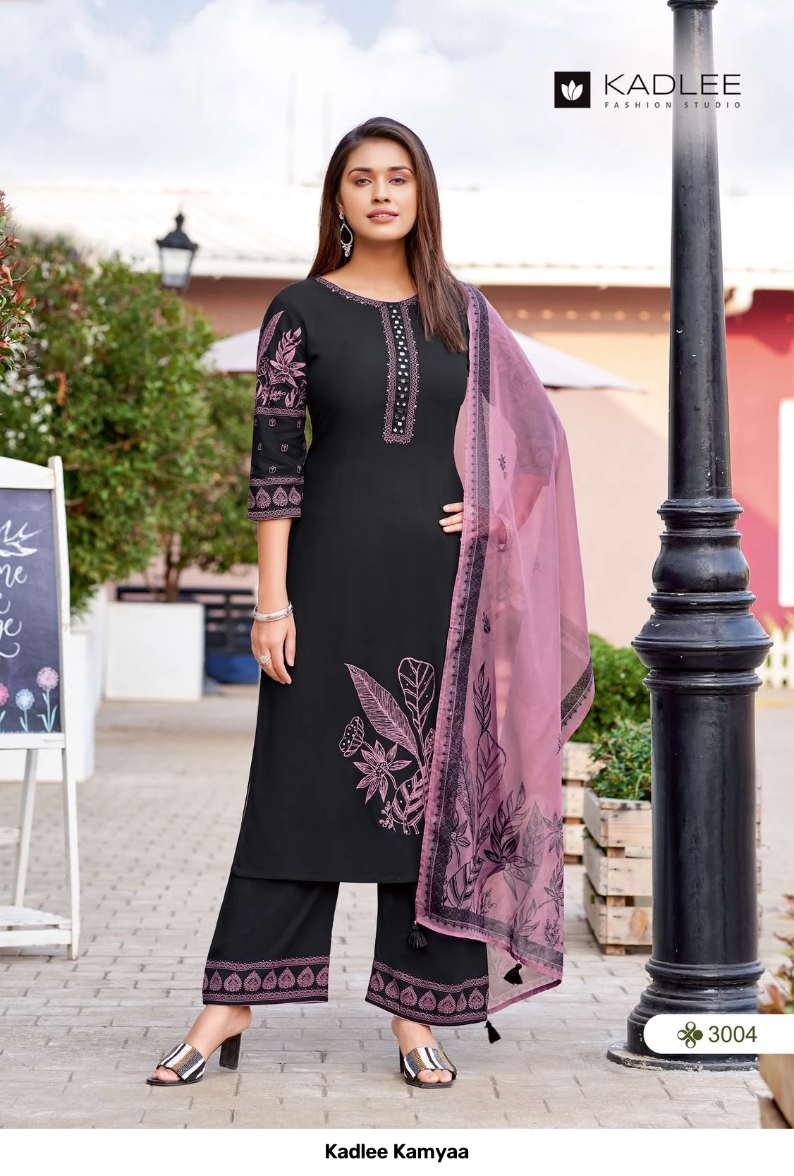 Kadlee Kamyaa — Rayon Print, Stitched Suits, Kadlee wholesale from Surat - Gallery Image 3