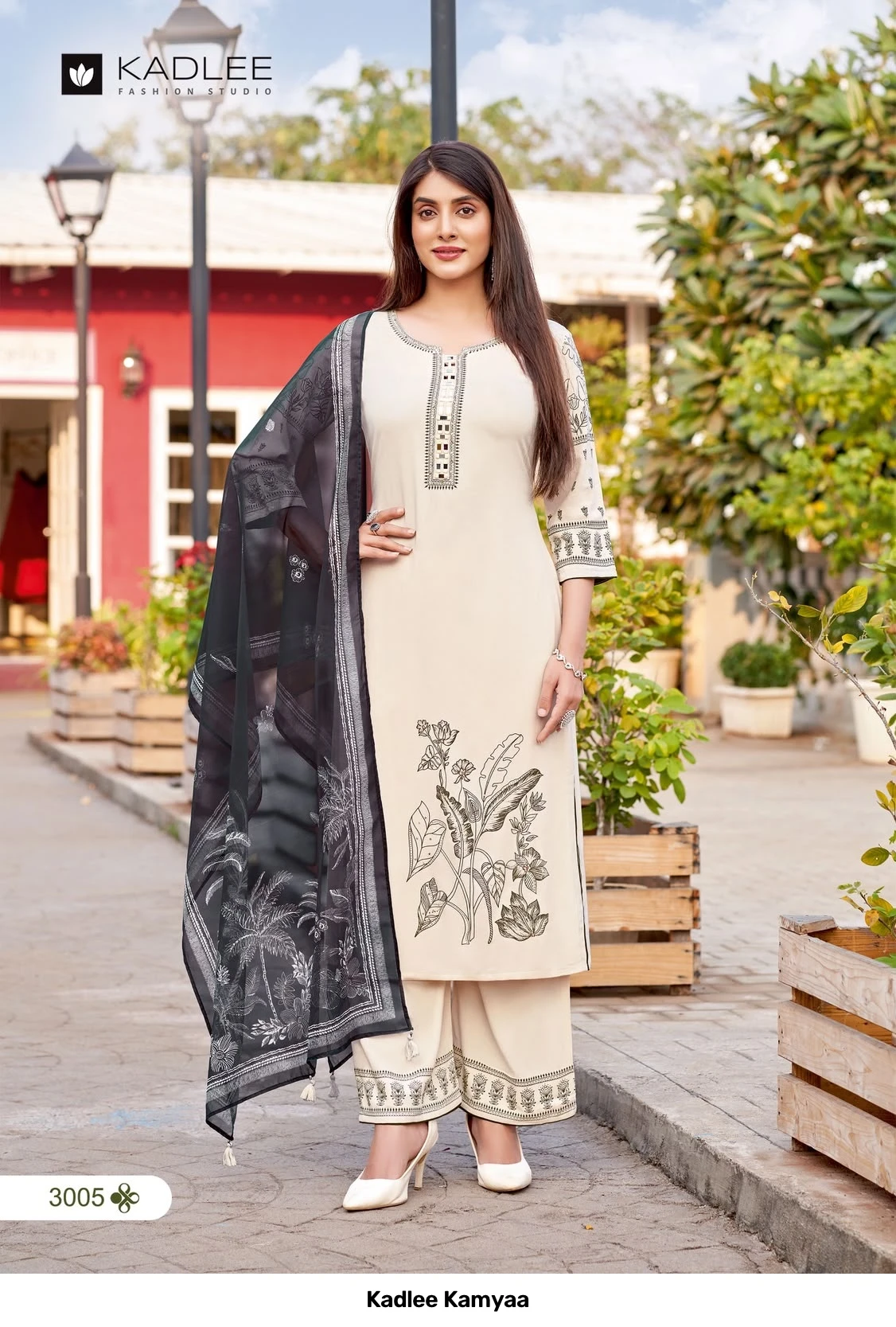Kadlee Kamyaa — Rayon Print, Stitched Suits, Kadlee wholesale from Surat - Gallery Image 7