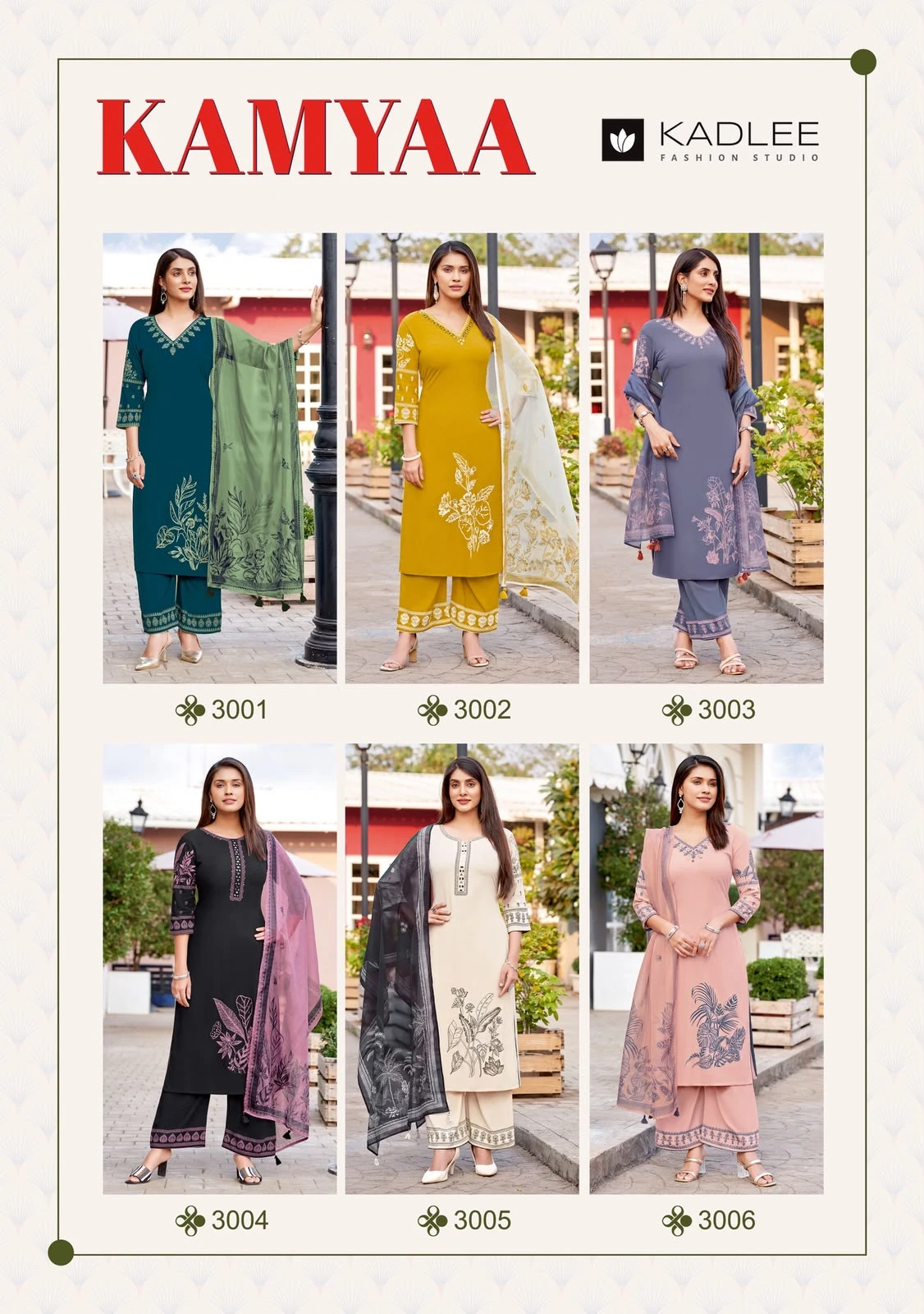Kadlee Kamyaa — Rayon Print, Stitched Suits, Kadlee wholesale from Surat - Gallery Image 8