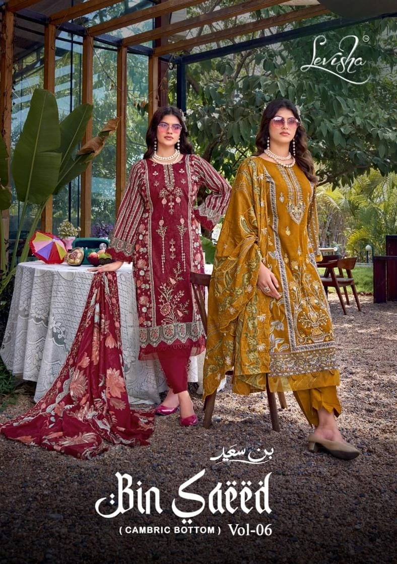 Levisha Binsaeed Nx 6 — Semi Stitched Suits, Levisha wholesale from Surat — view 1