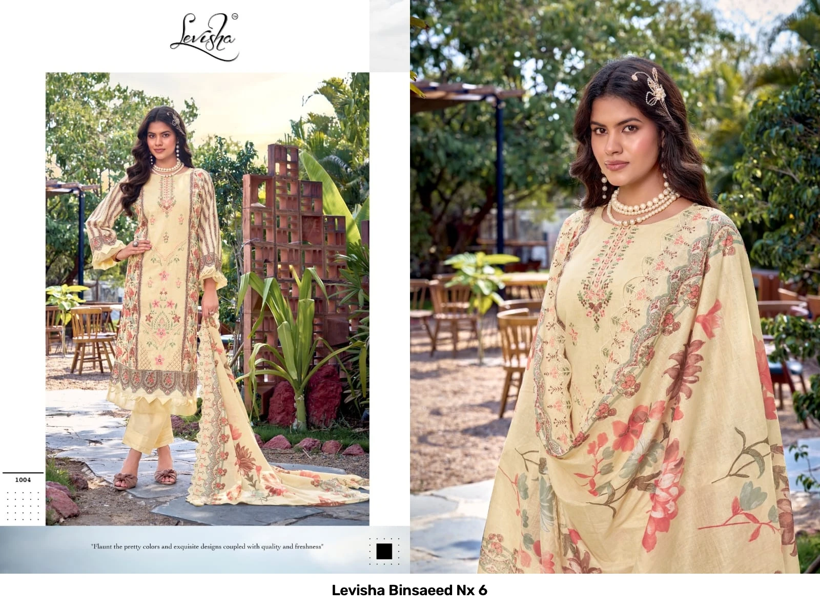 Levisha Binsaeed Nx 6 — Semi Stitched Suits, Levisha wholesale from Surat — view 5