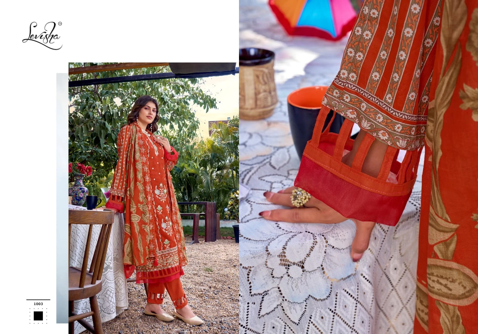 Levisha Binsaeed Nx 6 — Semi Stitched Suits, Levisha wholesale from Surat — view 7