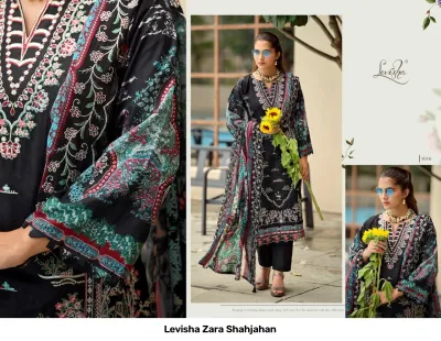 Levisha Zara Shahjahan — Semi Stitched Suits, Levisha wholesale from Surat — view 3