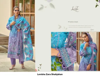 Levisha Zara Shahjahan — Semi Stitched Suits, Levisha wholesale from Surat — view 4