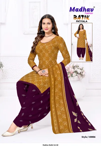 Madhav Batik Vol 10 — Pure Cotton Print, Unstitched Dress Materials, Madhav wholesale from Surat — view 7