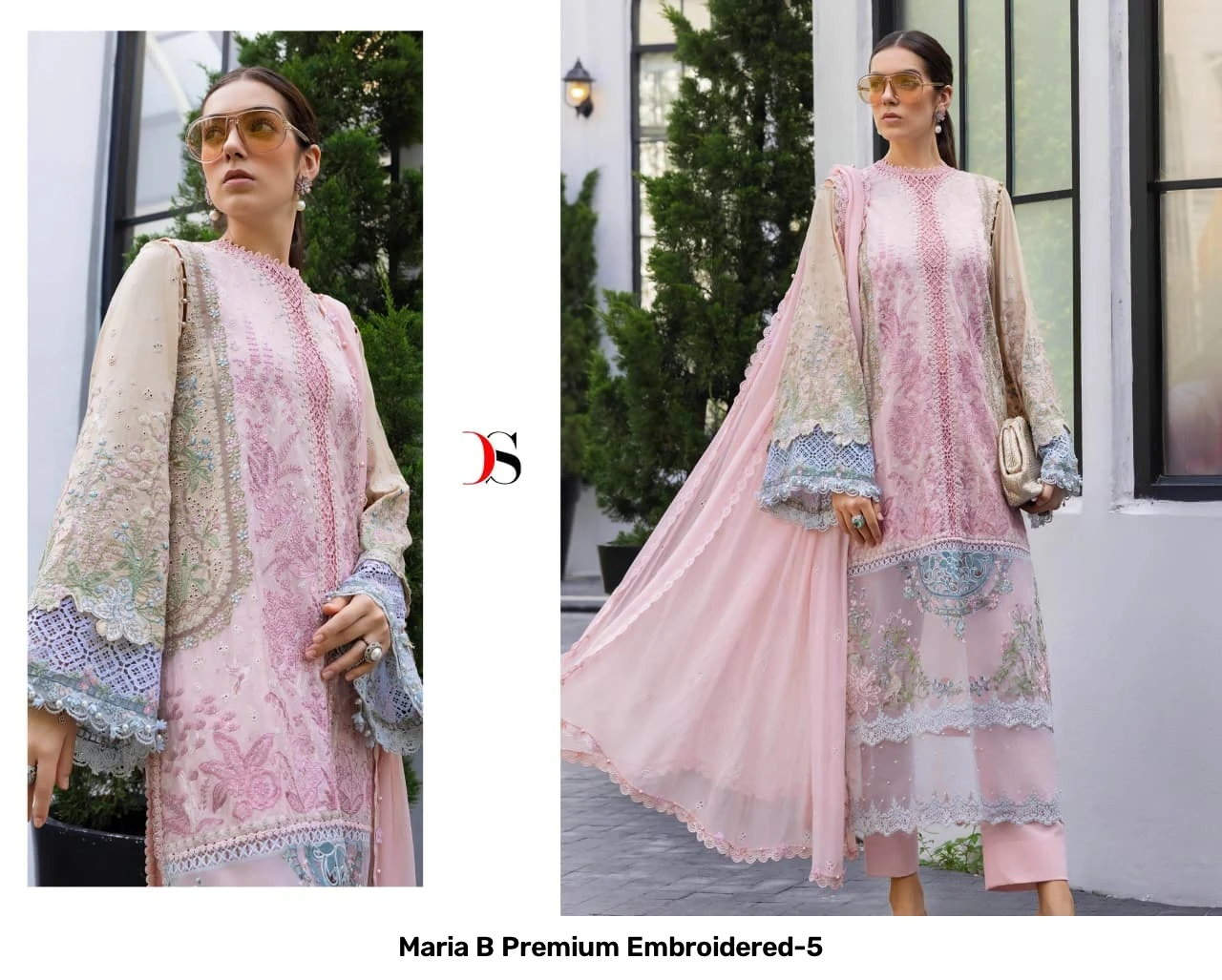 Maria B Premium Embroidered-5 - Cotton Dupatta 2