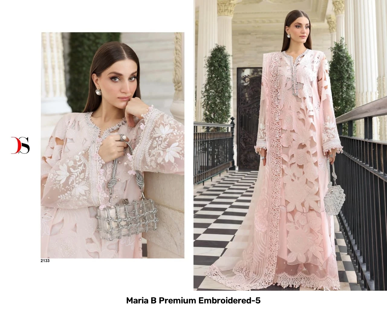 Maria B Premium Embroidered-5 - Cotton Dupatta 3