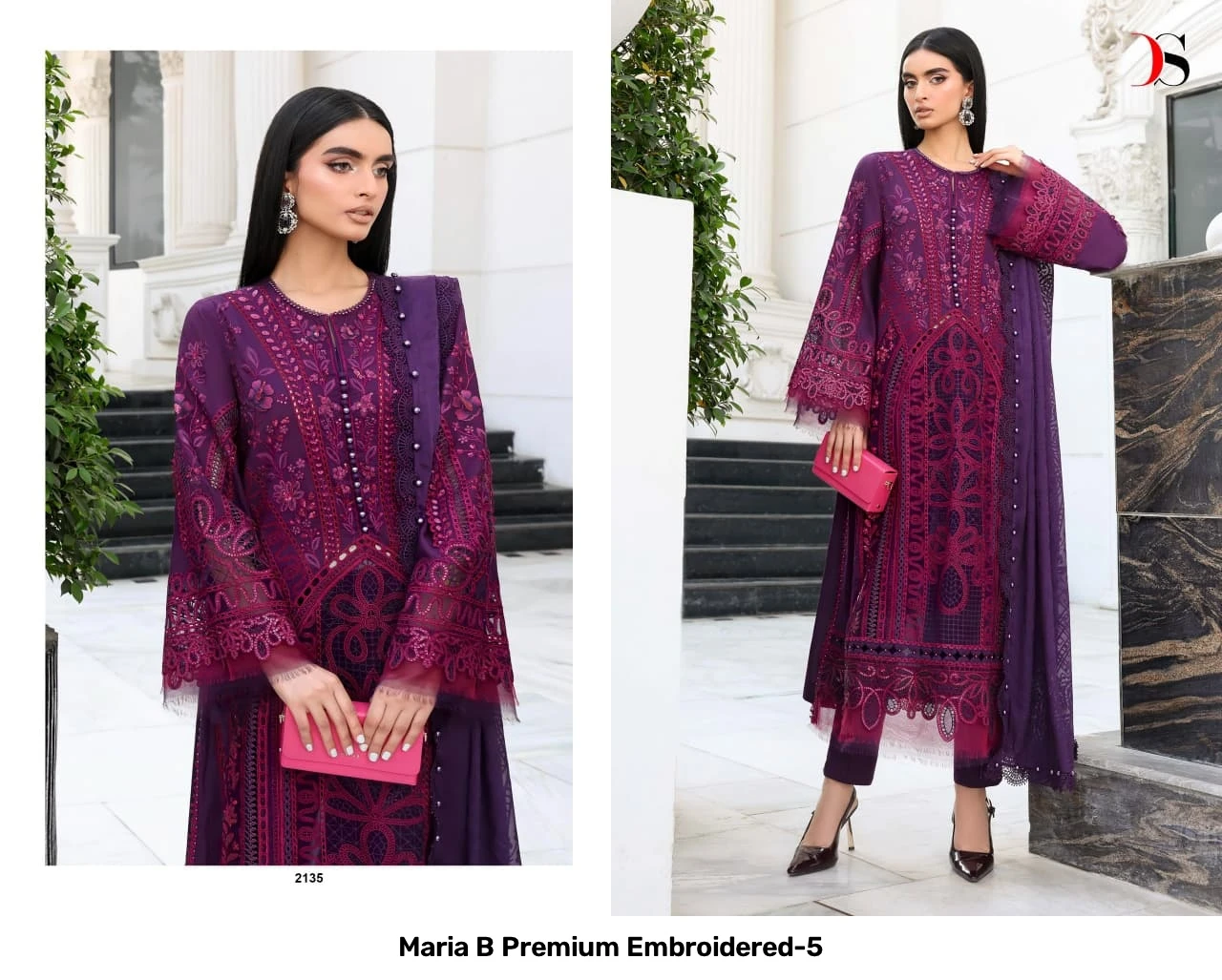 Maria B Premium Embroidered-5 - Cotton Dupatta 4